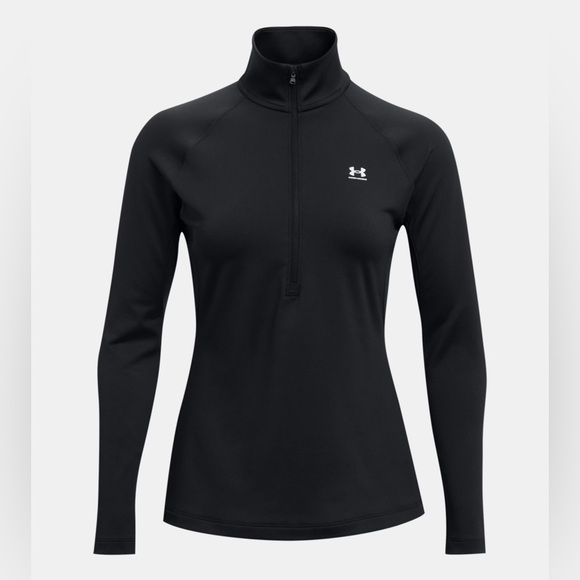 Under Armour Women's Black Long Sleeve 1/2-Zip. Size M - Picture 1 of 5